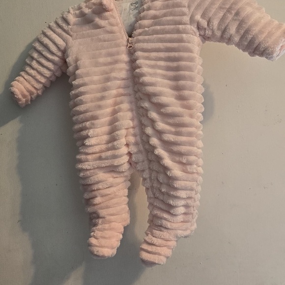 Wonder Nation Pink Fuzzy Baby Jacket - Picture 3 of 9